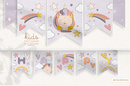 Baby Unicorn - Party Banner