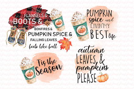 Pumpkin spice. Fall sublimation