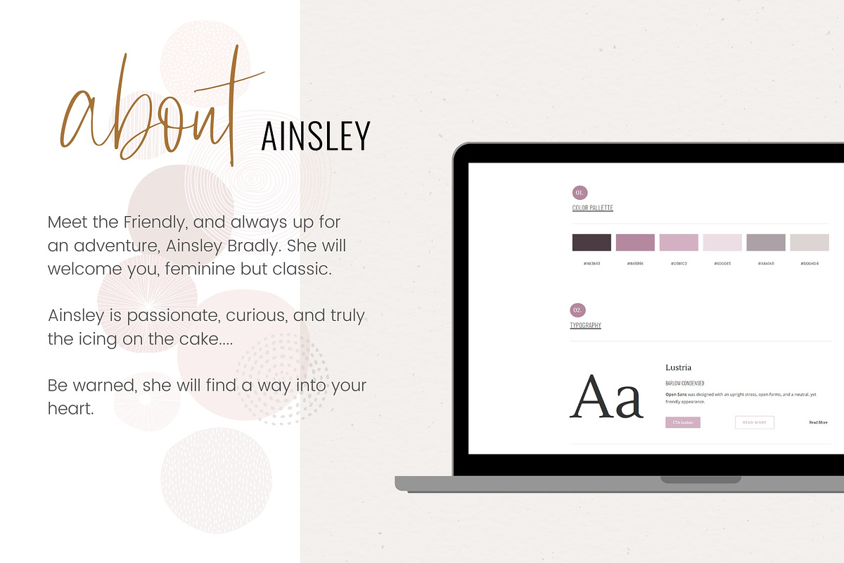 Elementor Template Kit Ainsley, a WordPress Template by Brand & Palms (Photo 3 of 8)