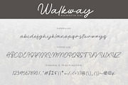 Walkway Font + Bonus Vector, a Script Font by sabrcreative (Thumbnail 9 of 11)