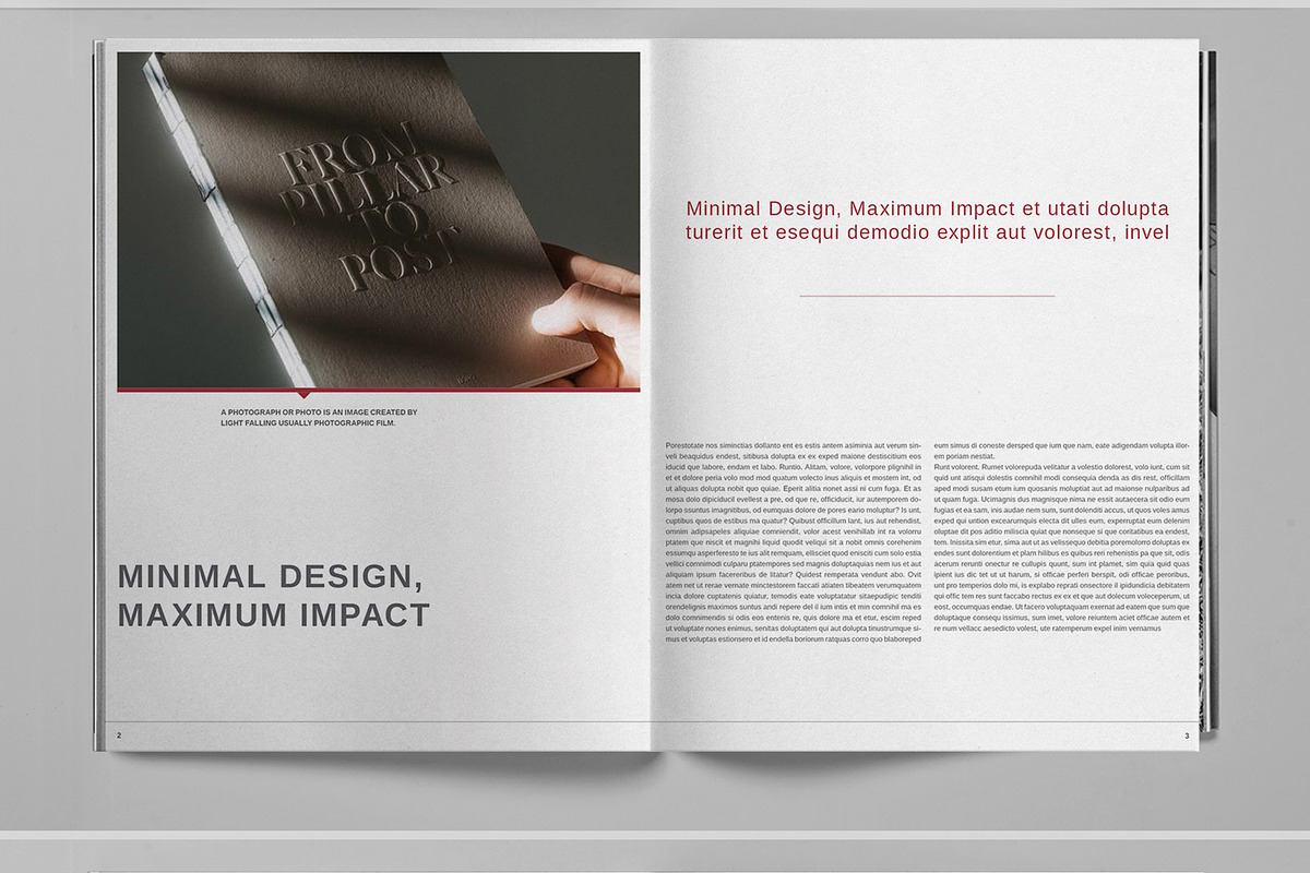 Minimal Studio Brochure Template, a Brochure Template by Boris Cupac (Photo 3 of 7)