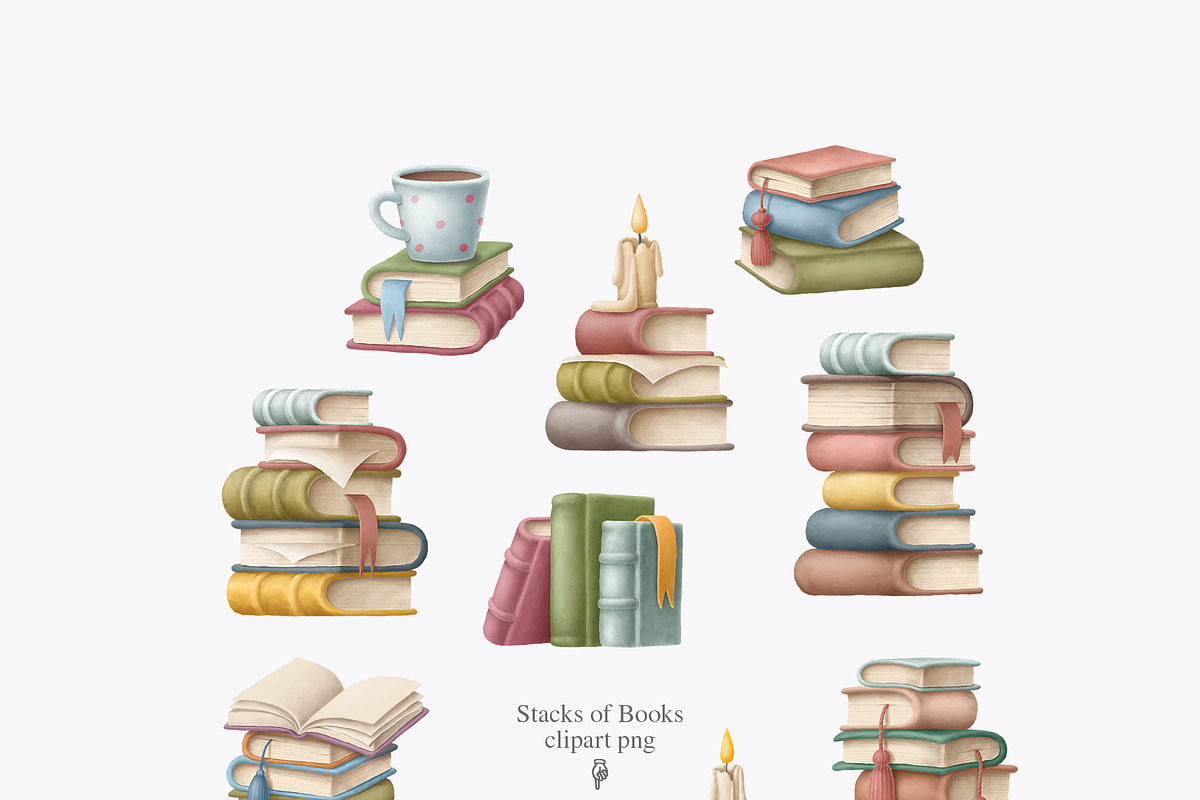Books clipart bundle, an Education Illustration by Anastasiya Klempach (Photo 6 of 14)
