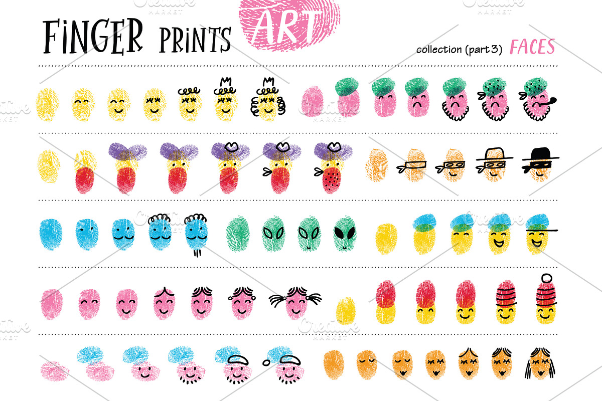 Finger prints ART (part 2), an Animal Illustration by Alena Razumova (Photo 14 of 14)