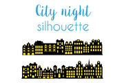 Night silhouette of the city, an Illustration by AlexZeL (Thumbnail 1 of 5)