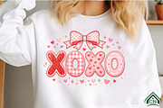 Preppy XOXO Coquette Bow PNG, an Illustration by Craft Nest (Thumbnail 2 of 4)