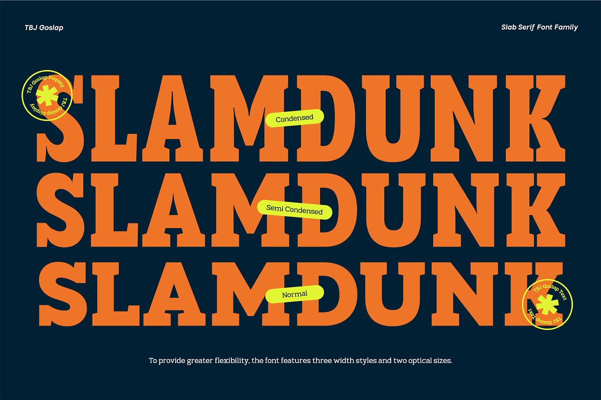 TBJ Goslap Slab Font Family, a Slab Serif Font by Taboja Studio (Photo 7 of 21)