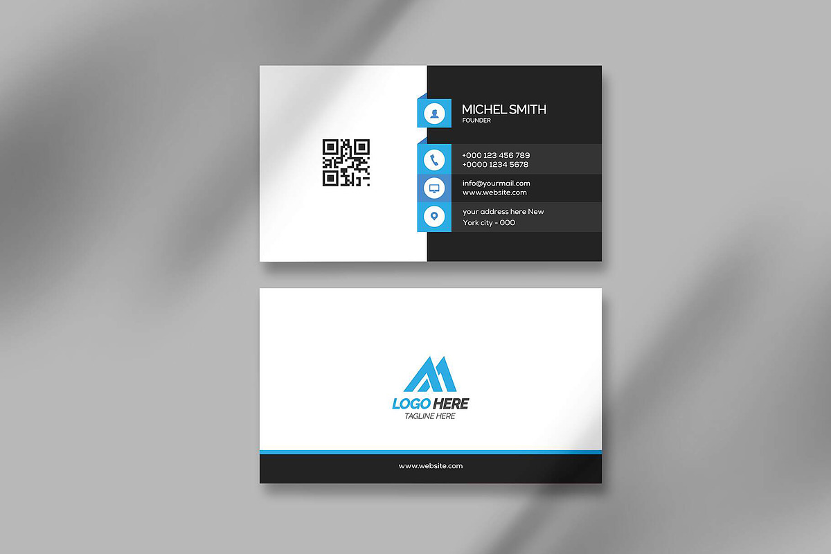 Creative Corporate Business Card, a Business Card Template by Saman Osama (Photo 2 of 3)
