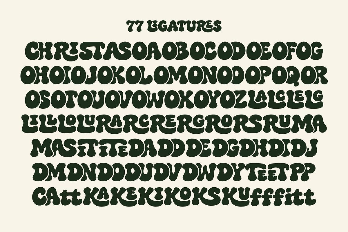 Frostbite Christmas – Groovy Font, a Handwritten Font by Ainun Jinan (Photo 11 of 12)