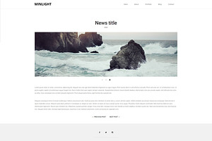 Minlight - Minimal Creative Theme