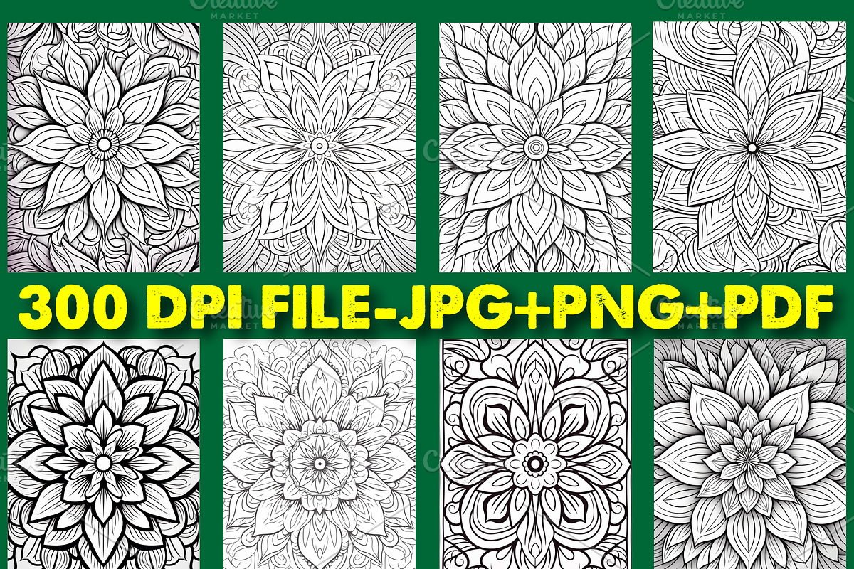 250 Mandala Coloring Pages, a Decorative Illustration by Design Station (Photo 2 of 7)