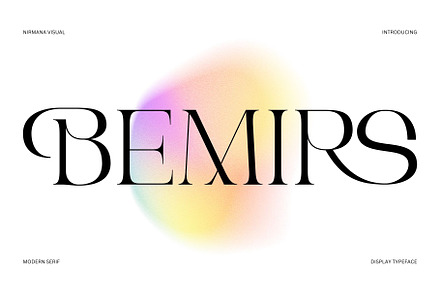 Bemirs - Stylish Serif, a Serif Font by Nirmana Visual