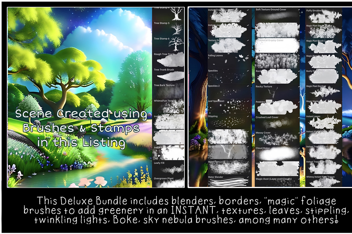Enchanted Forest Digital Brush Kit, a Brush Add-On by Willow & Wheat (Photo 2 of 3)