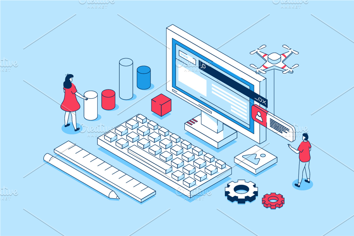 Isometric Concepts Illustrations, a Finance Illustration by alexdndz (Photo 16 of 26)