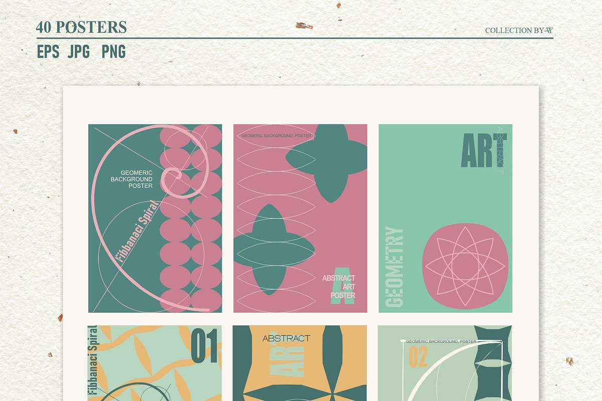 Abstract Geometric Posters, a Background Graphic by Collection by VY (Photo 12 of 15)