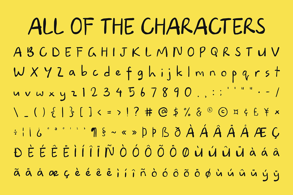 CS Buckle – Ugly Font, a Handwritten Font by Craft Supply Co. (Photo 8 of 8)