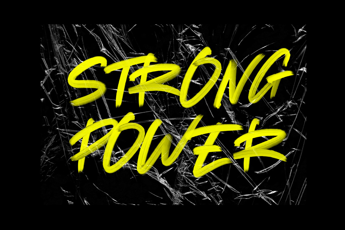 Redrock - SVG Brush Font preview 2
