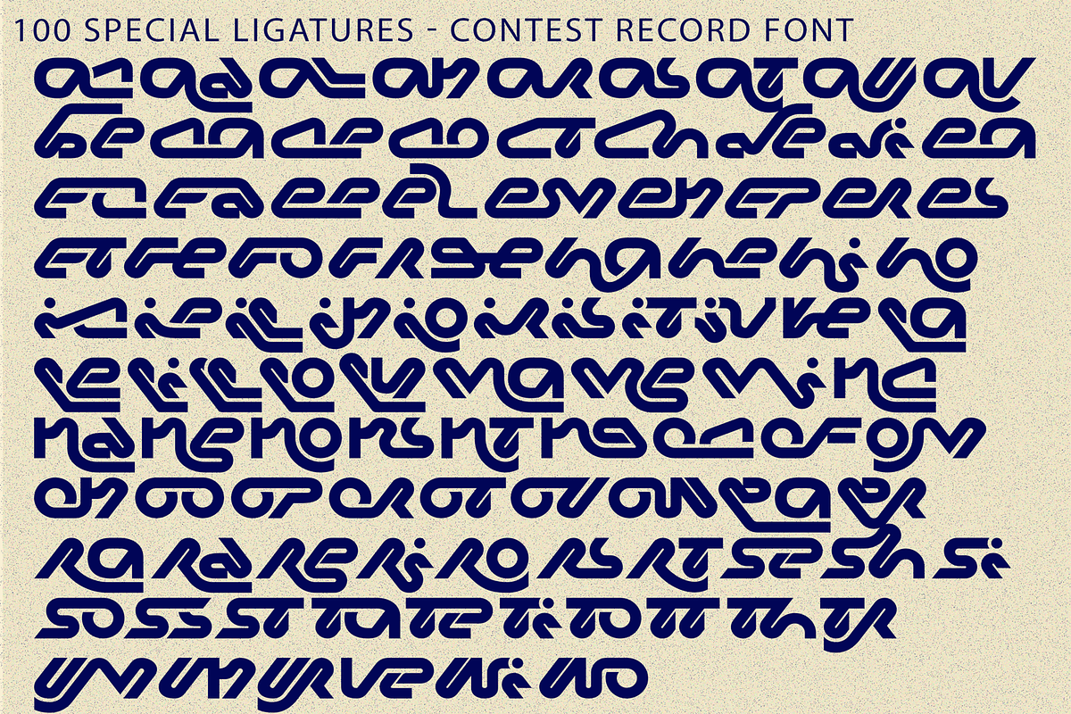 Contest Record - Futuristic Font, a Sans Serif Font by 177Studio (Photo 8 of 8)