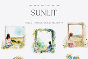 Sunlit - Spring Library, a Seasonal Illustration by Isabelle Salem (Thumbnail 5 of 13)