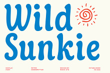 Wild Sunkie Retro Handwritten Font