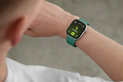 24 Watch Series 11 in Hand Mockups, a Wearable Device Mockup by Asylab (Thumbnail 72 of 107)