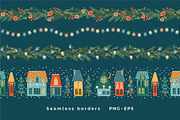 Christmas Clipart, a Decorative Illustration by Nadia Grapes (Thumbnail 3 of 5)