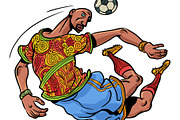 A football player and a ball, a Sport Illustration by rogistok (Thumbnail 2 of 3)