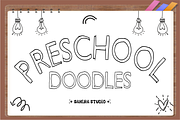 Preschool Doodles - Cute Hand drawn, a Handwritten Font by Sahira Studio (Thumbnail 1 of 4)