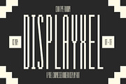 Displayxel, a Sans Serif Font by graphicook (Thumbnail 1 of 10)