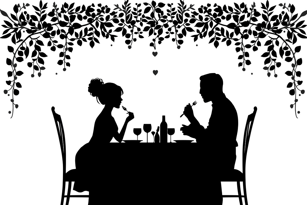 Minimalist family eating dinner, an Illustration by Amazin_art (Photo 6 of 17)