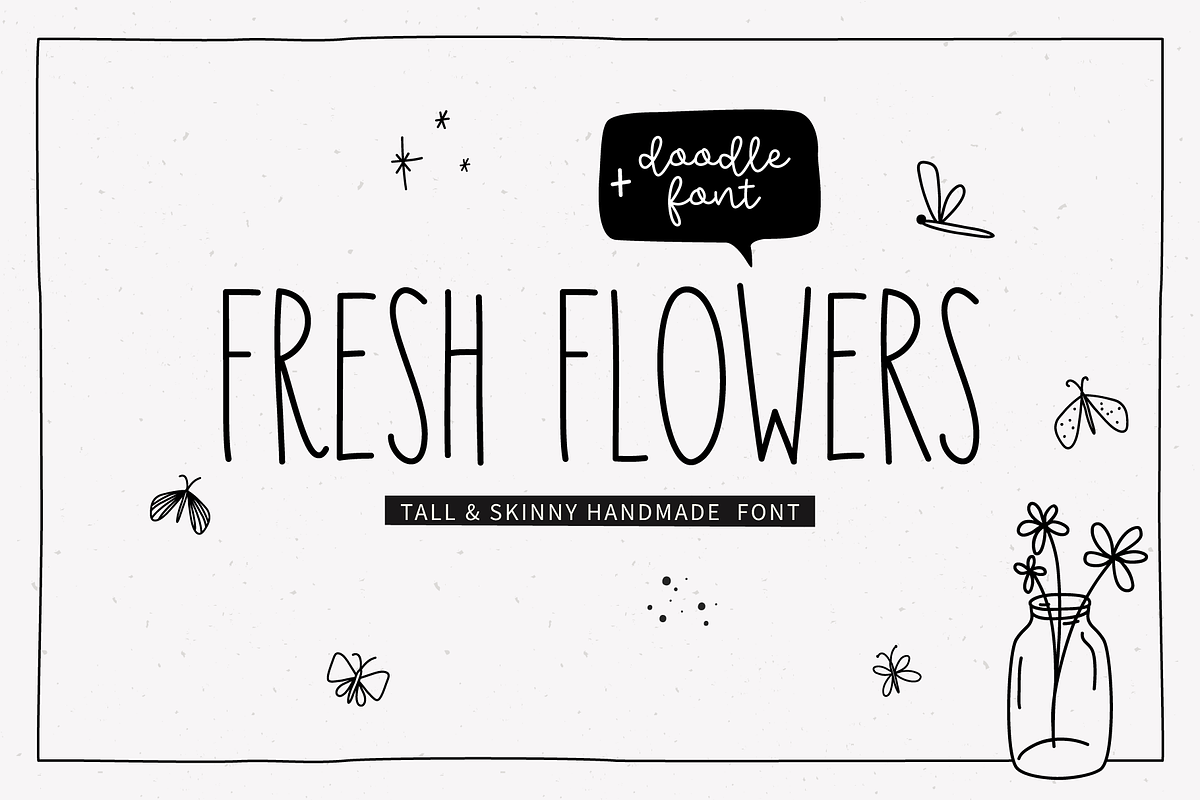 FRESH FLOWERS, a Handwritten Font by Maria Feliz Fonts (Photo 1 of 10)