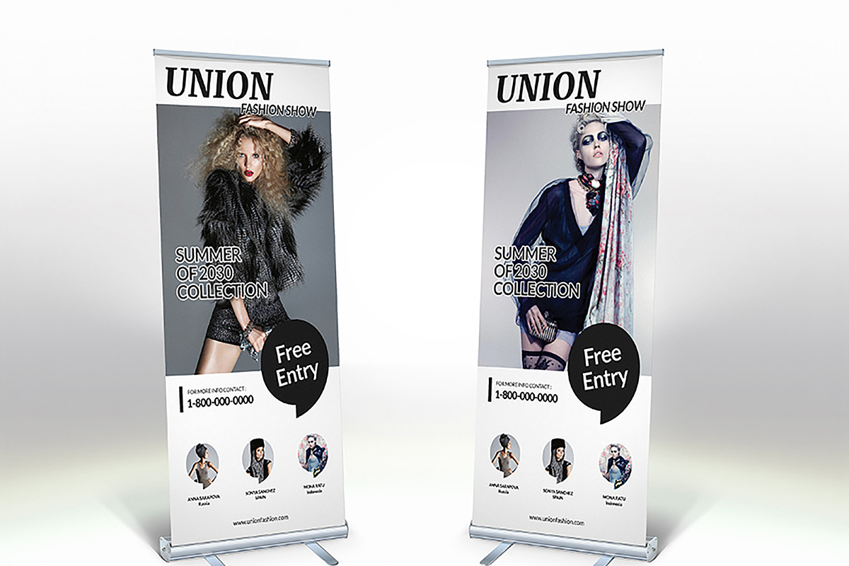 Union - Fashion Roll Up Banner, a Flyer Template by Incools Stokie (Photo 1 of 2)