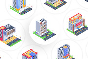 Urban Buildings Isometric, a Finance Illustration by Brickclay (Thumbnail 6 of 9)