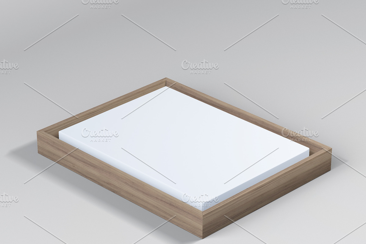 Wood Frame Canvas Mock-Up, a Pens & Pencil Mockup by desgiant (Photo 4 of 26)