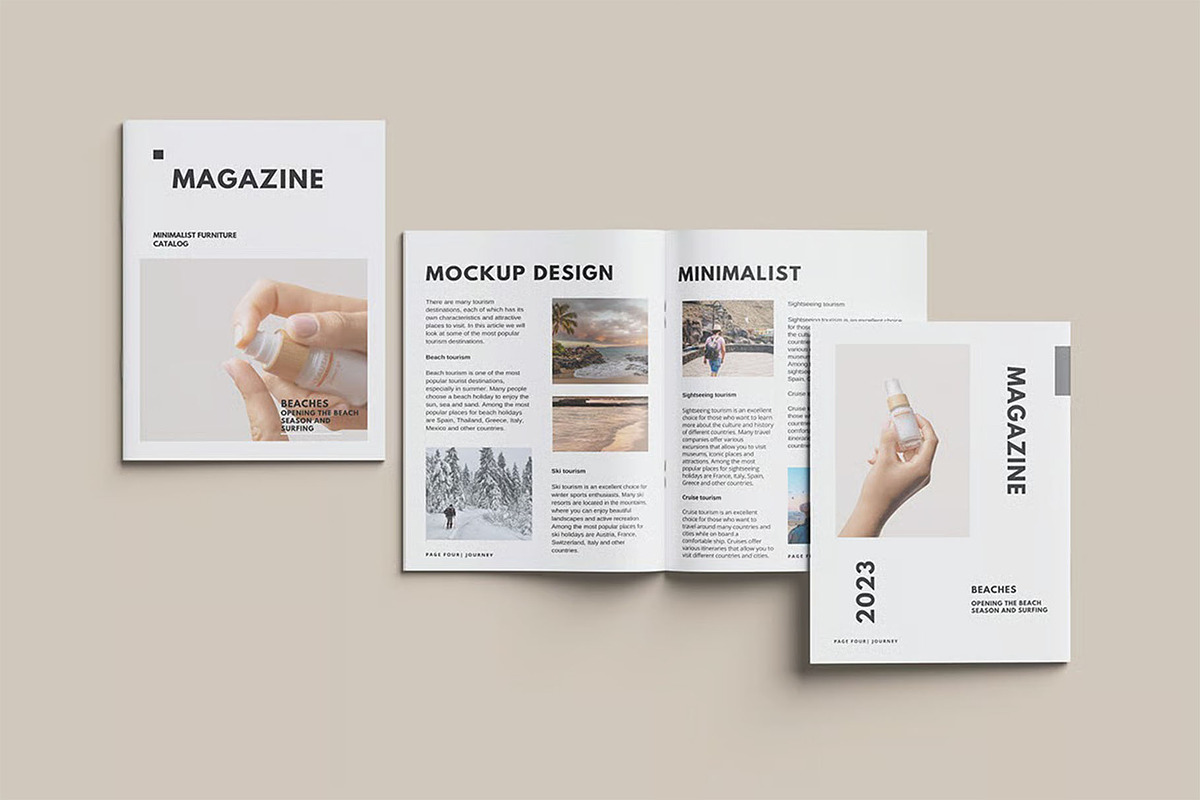 US Letter Magazine Mockup, an Advertising Mockup by zpackcreative (Photo 2 of 5)