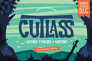 Cutlass Typeface + Bonus, a Font by Gumico Studio. (Thumbnail 1 of 8)