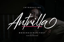 Antrilla - Modern Script