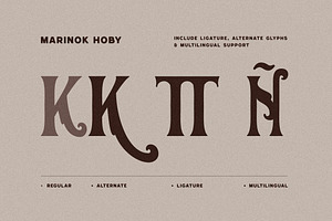 Marinok Hoby-Vintage Display Font