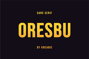 Oresbu Font