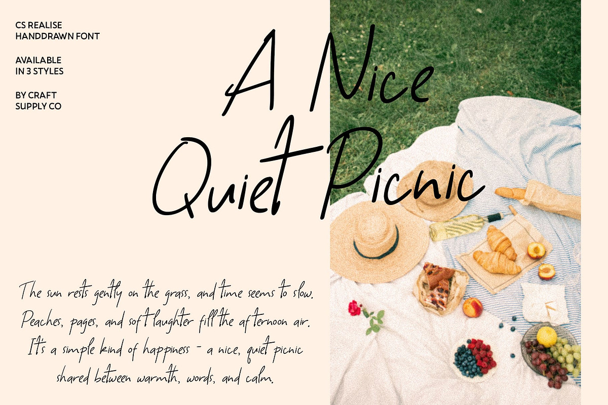 CS Realise – Handwritten Font, a Handwritten Font by Craft Supply Co. (Photo 5 of 8)