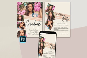 Modern Graduation Card Template