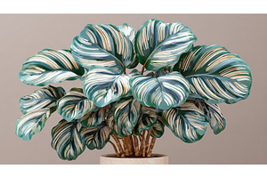 A houseplant with vibrant leaves, a Nature Photo by ZinetroN