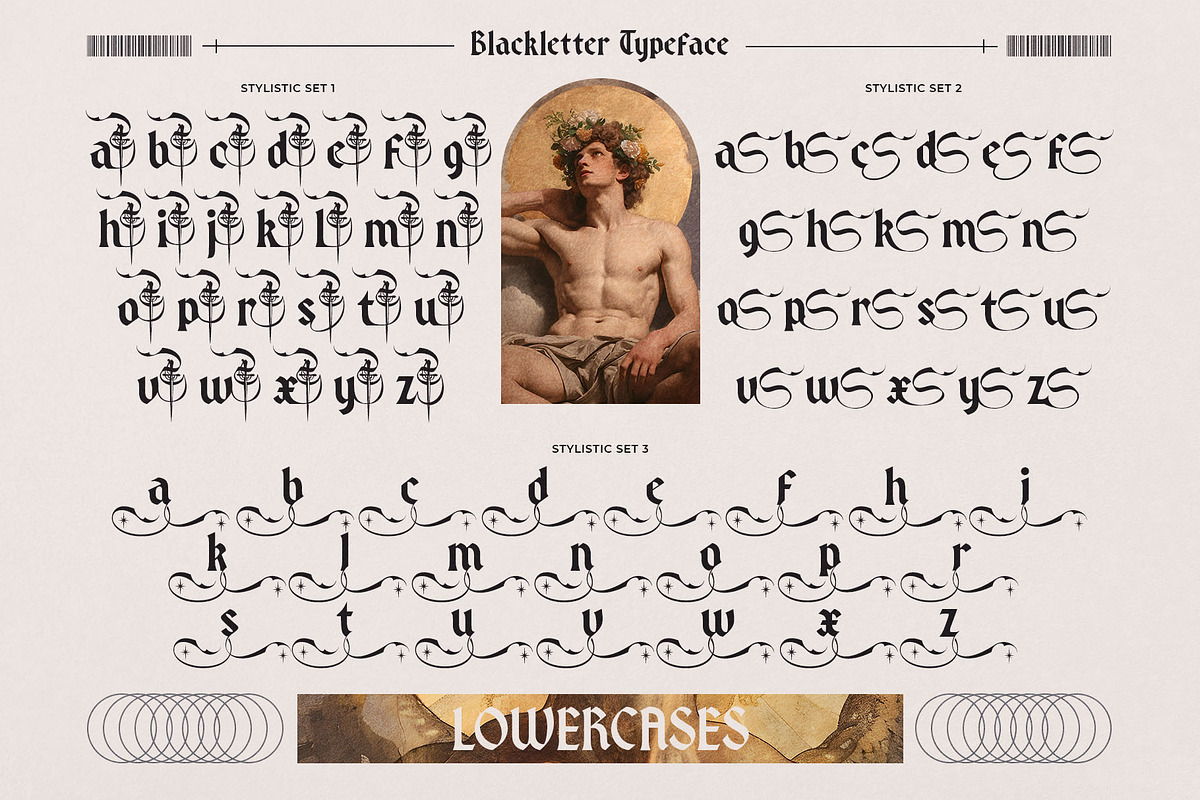 Dreamhour Typeface, a Blackletter Font by alit design (Photo 13 of 20)