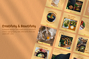Hufood - Instagram Canva Template, a Social Media Template by ZAF Studio (Thumbnail 3 of 7)