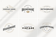 24 retro logotype templates, a Branding & Logo Template by MaryArt (Thumbnail 2 of 7)