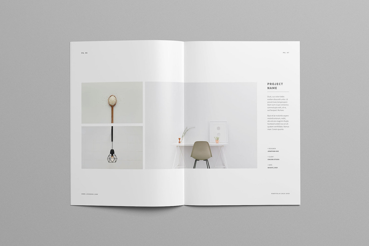 Minimal Portfolio, a Brochure Template by Meenom Templates (Photo 4 of 20)