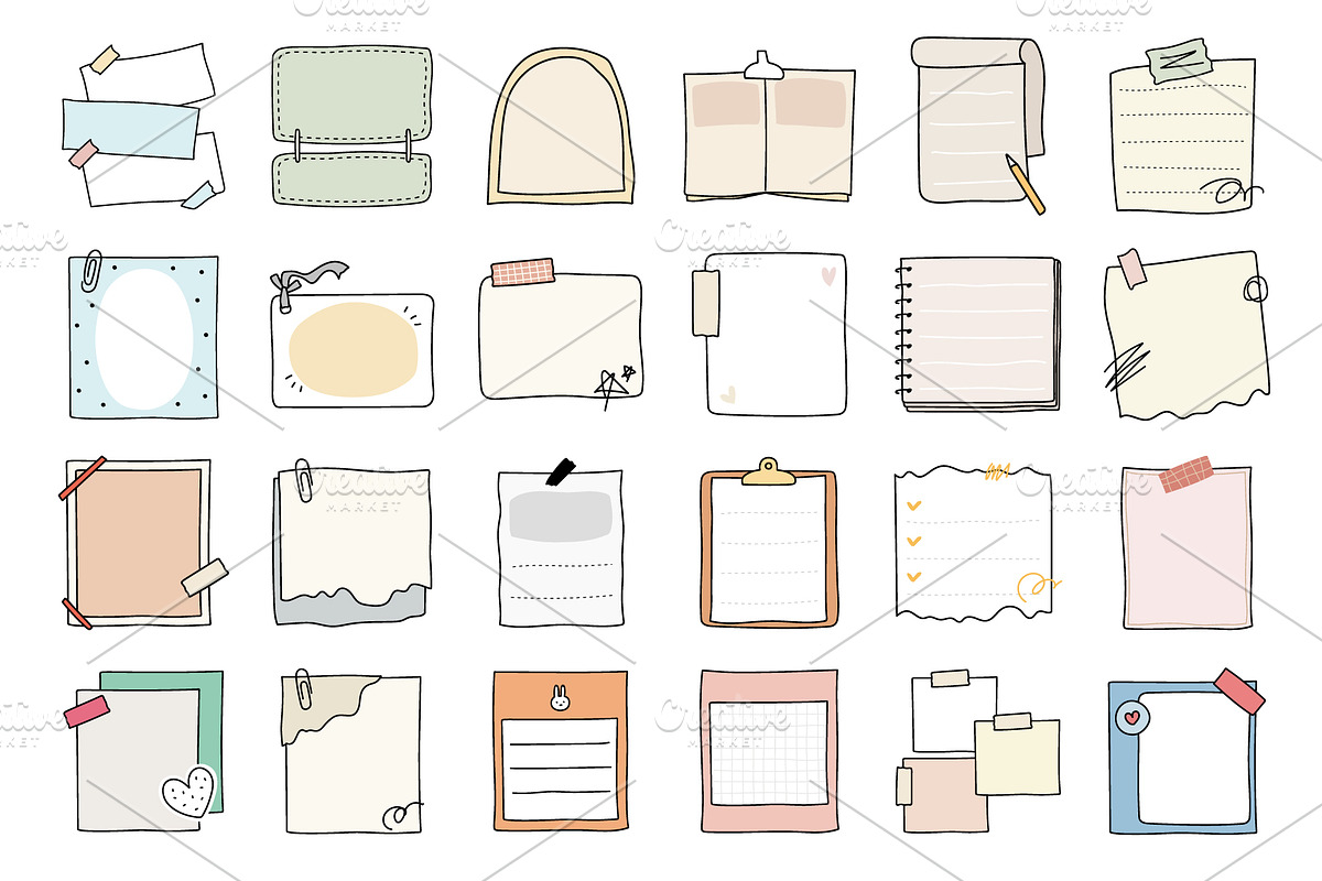 96 banner and paper vector set, an Object Graphic by Pinkbrush (Photo 2 of 5)