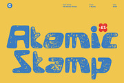 CS Atomic Stamp, a Sans Serif Font by Craft Supply Co. (Thumbnail 1 of 8)