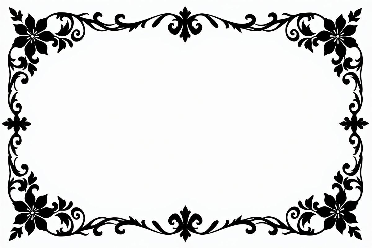 Decorative Frame Vector Bundle, an Illustration by yasushie (Photo 2 of 9)
