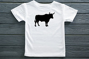 Bull Silhouette SVG, an Animal Illustration by newminddesign (Thumbnail 7 of 10)