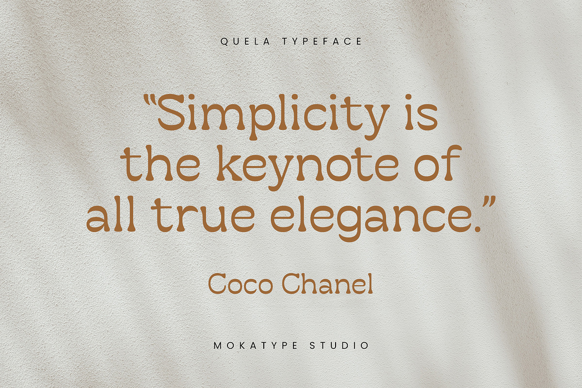 Quela - Stylish Serif, a Serif Font by Mokatype Studio (Photo 8 of 10)